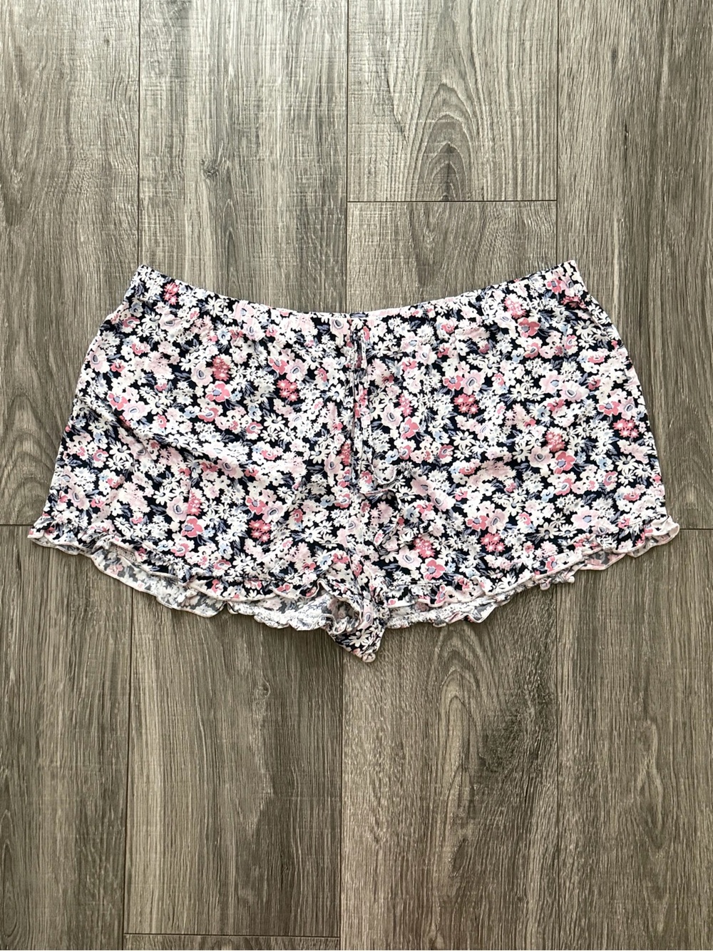 Floral Ruffled Lounge Shorts